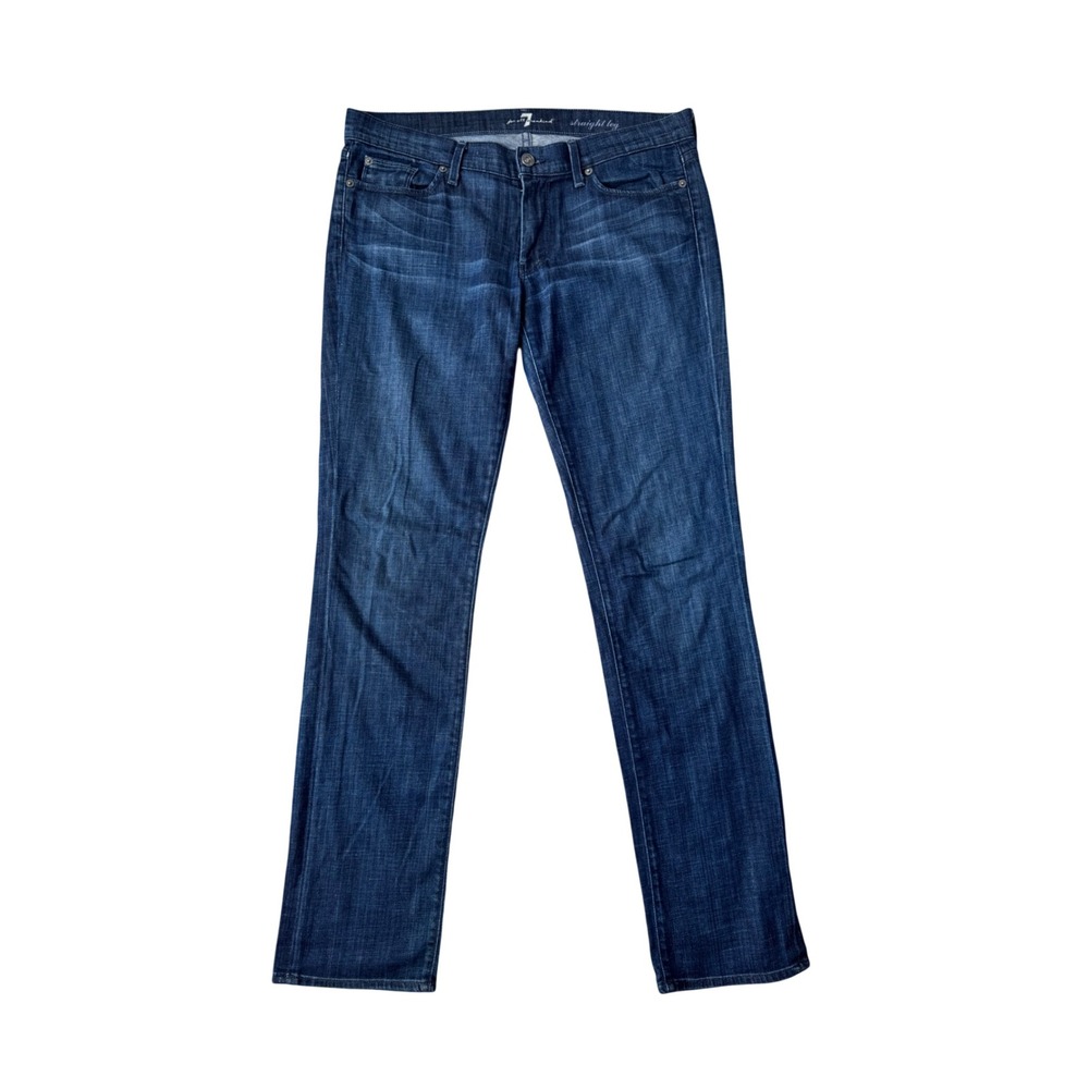 7 For All Mankind Straight Leg Jeans Men's Size 31 Medium Wash Denim